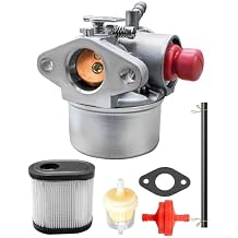 Carburetor Fit for Sears 143.995002 Craftsman 143.016702 143.986002 143.986714 536.772301 536.772101, Lawn Mower Carb with Air Filter Tune Up Kit