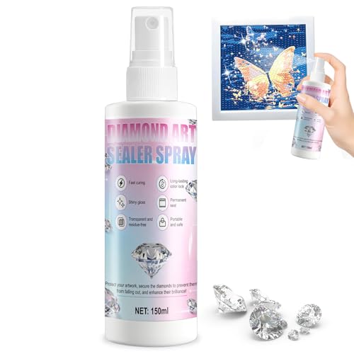 WEILAOK Diamond Art Sealer Diamond Art Glue Diamond Painting Glue Quick Drying for Diamond Painting Diy Crafts Securely Sealed Enhances Gloss 150ml