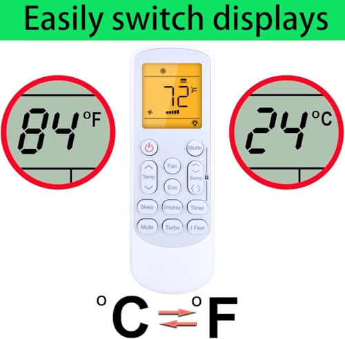 Télécommande de rechange Daizuki écran LCD pour climatiseur DXTH - 7