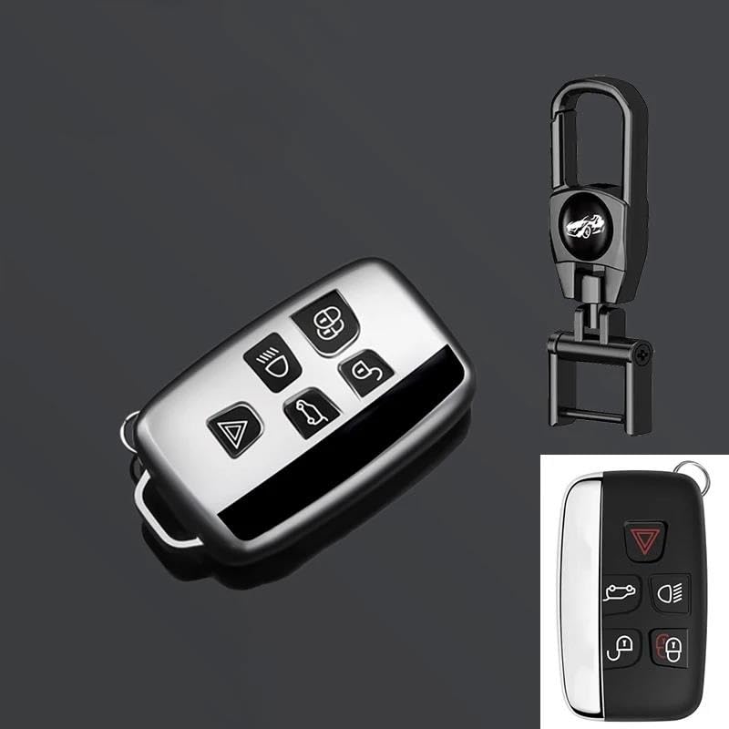 Coque clé voiture Jaguar XF XE antichoc étui protection TPU gris