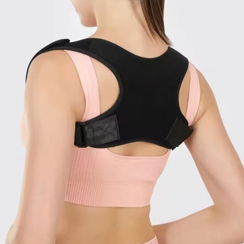 Back Posture Corrector Adjustable Neck Brace Training Equipment Home Office Man Woman Postura Shoulder Support Correction Belt(D,X-Large)