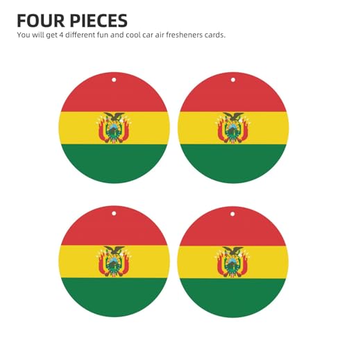 Hojas aromáticas para auto con bandera de Bolivia miniatura 2