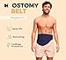 SIIL Stoma Belt for Men&Women Blue Stoma Bag Covers for Colostomy Ileostomy & Urostomy, Stoma Support Belt Compatible w/Convatec Coloplast Hollister & Other Stoma Bags, Sports & Swimming Belt M