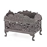 Style vintage élégant : dispose de motifs ornés de volutes et de coquillages avec des bords surélevés et des pieds incurvés, ajoute un charme classique à n'importe quel espace. Parfait pour une décoration victorienne, de ferme ou d'inspiration antique