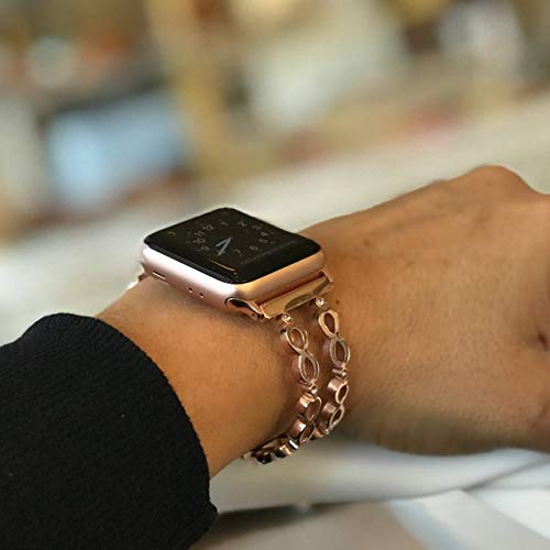 Infinity Bangle For Apple Watch Band 42mm 44mm Rose Gold