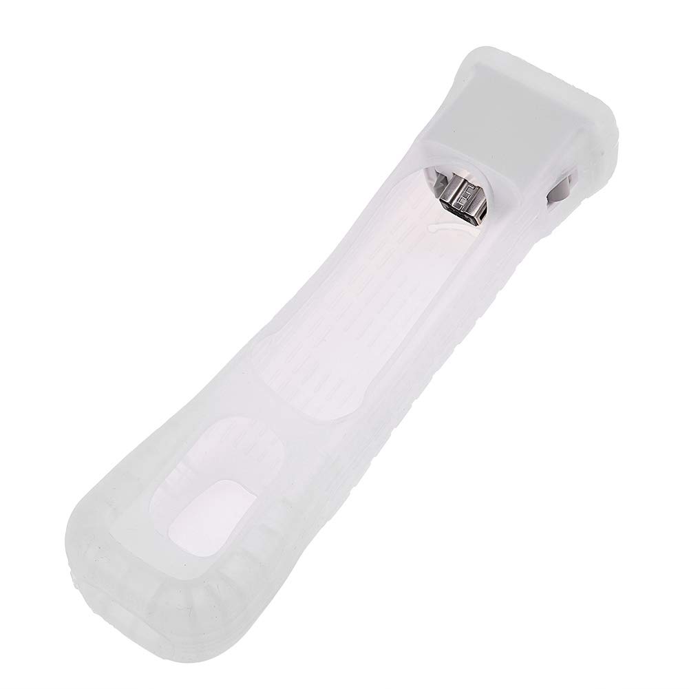 ciciglow Adattatore Motion Plus per Wii, adattatore sensore Motion Plus + custodia, custodia adattatore Motionplus, realizzato in silicone morbido, plug & play, per telecomando Wii(bianco)