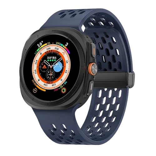 Bracelet silicone pour Samsung Galaxy Watch Ultra 47mm magnétique sans espaces