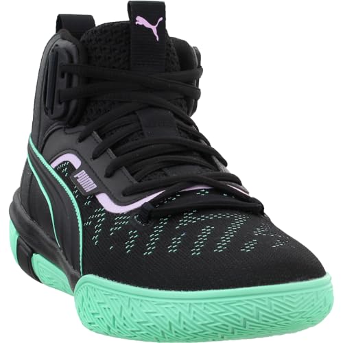 PUMA Puma Mens Legacy Dark Mode Basketball Sneakers Shoes - Black, Grey - Size 11.5 D