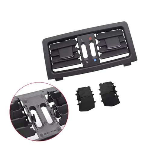 Grille de ventilation arrière robuste en ABS noir pour climatisation de BMW Série 5 E60 E61 - 2