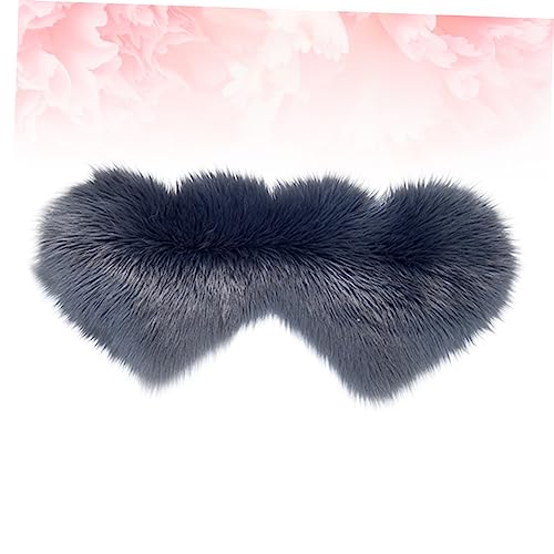 Tapis de porte gris en cœur lot de 2 paillasson intérieur salon déco tendance