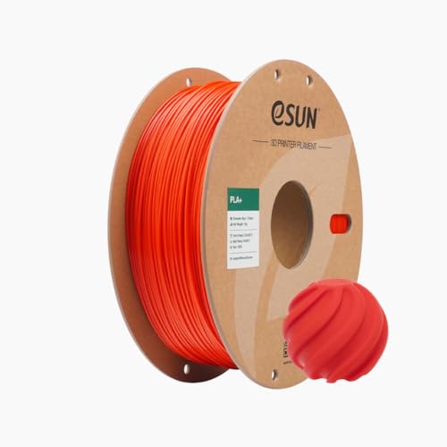 eSUN PLA+ RGB Red 1.75mm, 1KG/ Roll, Crack Resistant - Smooth Finish PLA | Filament For FDM 3D Printers, PLA PLUS Roll T