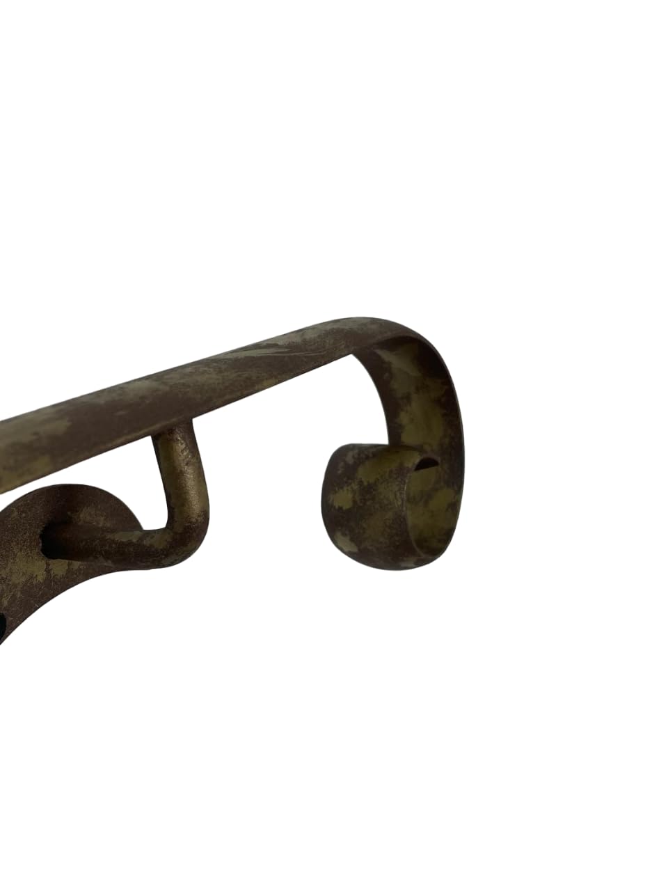 Corrimano in Ferro Battuto Modello Napoli | Lunghezze da 50 a 400 cm | per uso interno ed esterno | fai da te (Bronzo Anticato, 320 cm)