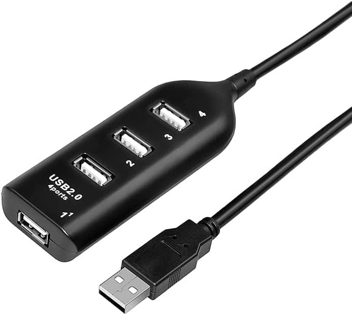 USB Hub, 4 Port USB 2.0 Distribution Splitter, Super Multiport Fast Data HUB Adapter Converter for Notebook Laptop PC image 3 of 8 B0C8TBZP9M