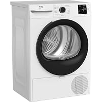 Beko BM3T37249W Wäschetrockner, 7 kg, Frontlader Wärmepumpentrockner, allergikergeeignet, 15 Programme, kombinierter Filtermechanismus, Knitterschutz, AquaWave Schontrommel, Weiß – Ansicht 2