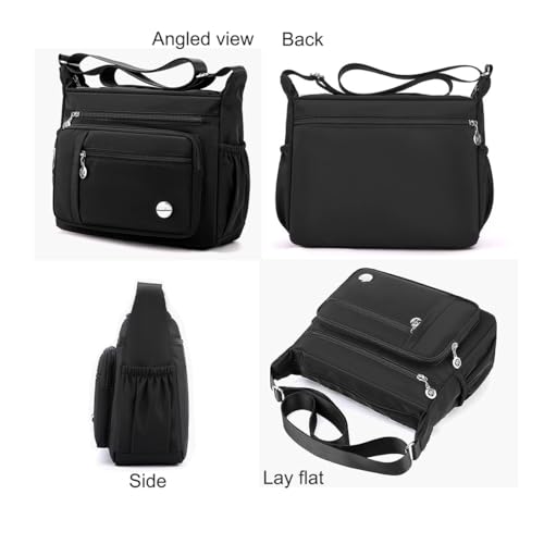 Bolso cruzado para mujer con múltiples bolsillos miniatura 4