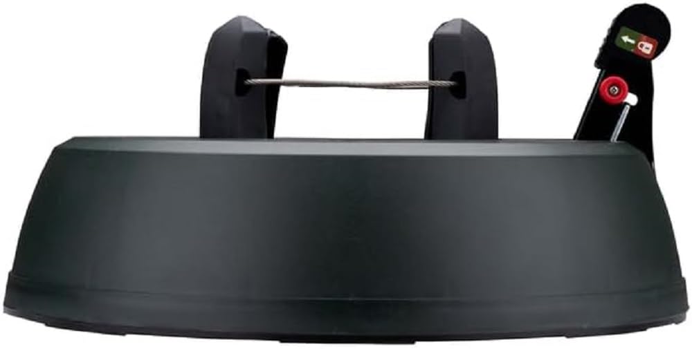 Soporte para árbol de Navidad que evita caídas con fijación rápida de troncos de 30-130 mm