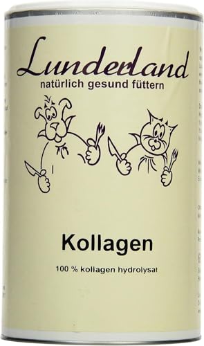 Lunderland Kollagen | Doppelpack | 2 x 600 g | Einzelfuttermittel für Hunde & Katzen | 100 % Kollagen Hydrolysat