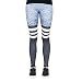 Produktbild cosey Damen Stripes & Dots Schwarz-Grau Leggings, Standardt