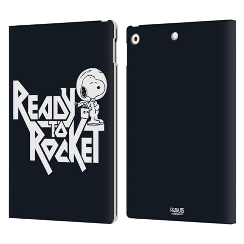 Étui cuir iPad 10.2 Peanuts Snoopy Housse portefeuille rabat magnétique avec fentes cartes
