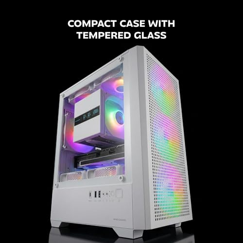 Caja PC cristal templado Mars Gaming MC-Vector con frontal mesh y diseño de doble cámara 2