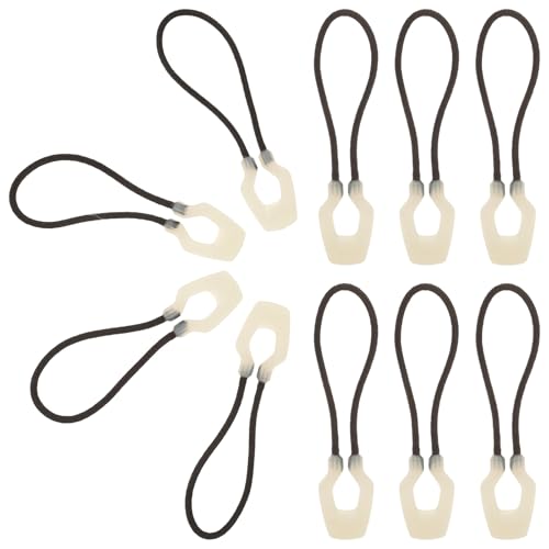 HEALSOPTHY 10 piezas Unidades Tiradores Cremallera Resistentes para Mochilas Exteriores Accesorios Reemplazo Cremalleras Visibles Nocturnos Tirador Duradero Plástico Seguro para Reparación