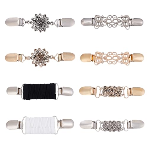 Broches de chemise vintage en pierre précieuse et métal pour customiser pull sweater ou robe