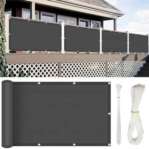 Voile d'ombrage Angle Droit 50 x 170 cm Imperméable Filet d'ombrage Couvert Végétal Toile Pergola, Fleurs, Patio, Lawn Protection Solaire avec Oeillets et...