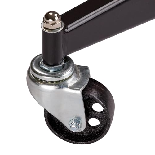 Foto von DEMA Getriebeheber 500 kg, hydraulischer Motorheber, Faulenzer, Fußpedal Heben, Handrad Absenken, fein regulierbar, 4 Lenkrollen, Arbeitshöhe 112–188 cm, stabil, Werkstatt, Motoren, Getriebe