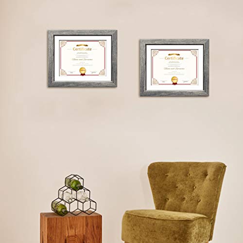 Edenseelake 4 Packs 8.5 X 11 Picture Frame, Rustic 8.5X11 Photo Frames For Wall Mounting And Tabletop Decoration, Grey #TOP5