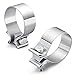 Exhaust Clamps Pipe Repair Parts - 2.0" Narrow Band Clamp, Great for Exhaust Tips, Catalytic Converter, Exhaust Manifold, Exhaust Resonator, Exhaust Flex Pipe, Exhaust Muffler Repair Project