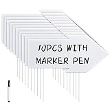 Blank Arrow Signs 15x7in with Stakes Pen,This Way Arrow Yard Signs DIY for Party Decorations, Garage