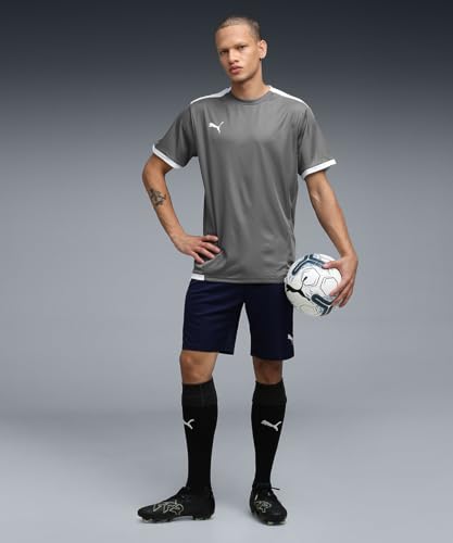 Image of Puma Men's teamLIGA Football Jersey | Lightweight and Sweat Proof Polyester Sports Crew Neck Training T-Shirt for Men | Breathable Athletic T-Shirt for Football & Sports