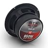 STX Audio X65.2R 6.5 Midrange Speaker, 850 Watts Max Power, 4 Ohm, 91 dB Sensitivity, Black Press Paper Cone for Car Audio with High Capacitor and Red Grills