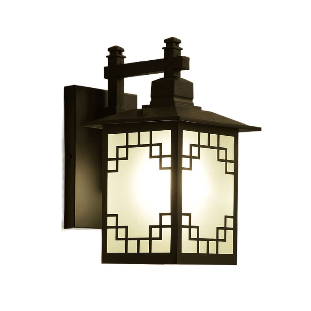 Applique murale extérieur noire E27 luminaire étanche IP45 pour escalier
