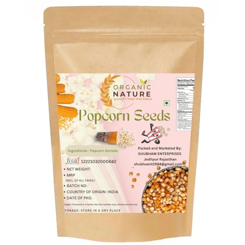 Organic Nature Popcorn Kernels Seed (Pack of 500 Gram)