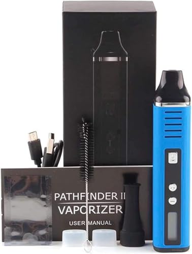 Vaporizador Hierbas Secas Pathfinder V2, gran cámara de cerámica, batería de 2200 mAh, configuraciones de temperatura avanzadas, vaporizador de hierbas de diseño innovador y funcional (azul)