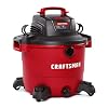CRAFTSMAN CMXEVBE17595 16 Gallon 6.5 Peak HP Wet/Dry Vac, Heavy-Duty Shop Vacuum with Attachments , Red