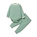 TT- Baby Mädchen Kleidung Set Langarm Romper Sweatshirt Pullover + Hose Pants Kleinkinder Overall Babykleidung Set Herbst Winter Neugeborene Clothes Casual Outfits 3-24 Monate (Green, 0-3 Months)