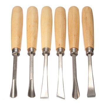 Art Ranger Heavy Duty 6 Pcs Wood Carving Chisel Set For Home & Professional Use