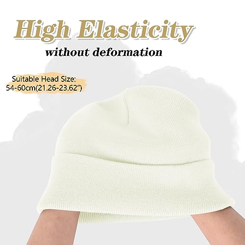 Image of ZOORON 1&2 Packs Beanie for Men Women Men's Beanie Hat Acrylic Knit Cuff Beanie Cap Slouchy Knit Skull Cap Warm Winter hat
