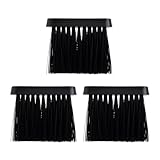 3 spazzole per camino, scopa di ricambio per posate da camino, pulizia di fuliggine e cenere, ricambio allungato con manico in plastica, spazzola per camino per casa e cura del camino