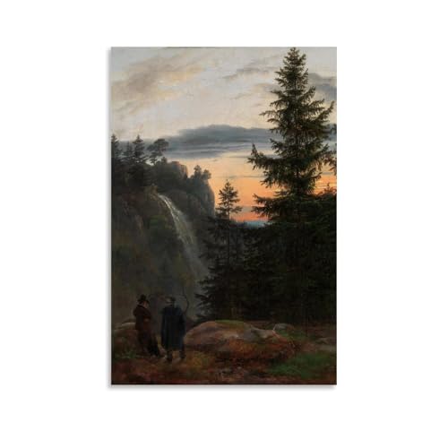 Impression d'art Dahl paysage romantique sur toile premium 40x60cm