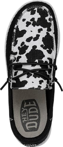 HEYDUDE HEYDUDE Wendy Boho Cow Wild Size 10 | Women’s Shoes | Women’s Slip-on Loafers | Comfortable & Light-Weight