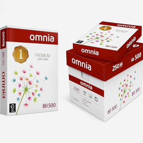 A3 PremiumCopy Paper OMNIA 80 GSM Bright White Office Printing Paper 2500 Sheets 1 CARTON