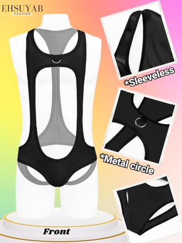 Men's Lingerie, Wrestling Singlet Thong Underwear, Sexy Party Outfit4