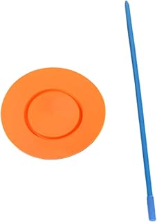 Juggling Spinning Plate with Stick Performance Prop 9.84 Inch Plate Balance Skill Toy Multi Colors Circus Acrobatics Practice