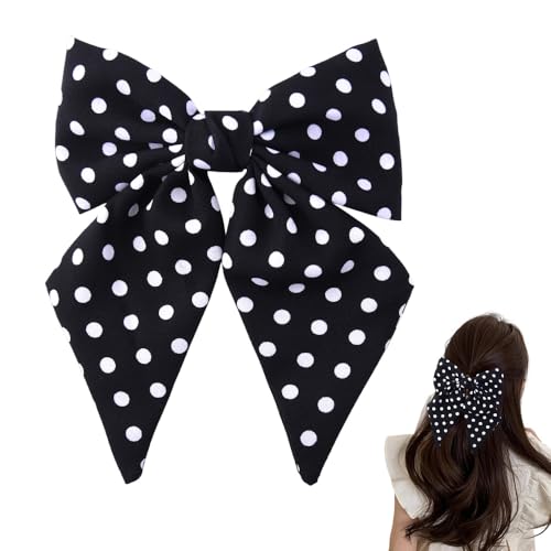 Pinzas de Moño con Lunares Polka Dots Negro miniatura 1