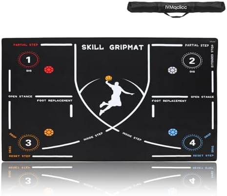 Basketball Footstep Training Mat,Basketball Train mat，Non-Slip Re...