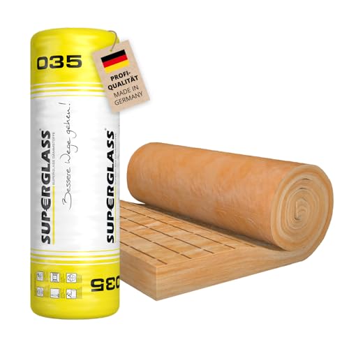 4,8 m² Superglass Klemmfilz 140 mm KF 2 WLG035 - Steinwolle Dämmwolle Dämmung