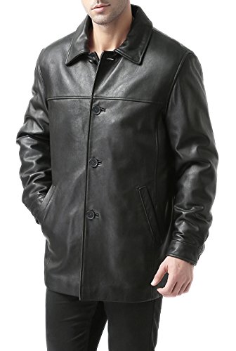 BGSD Men Samuel New Zealand Lambskin Leather Car Coat (Also available in Big and Tall and Short)3